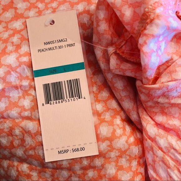 Nanette Lapore orange Blouse size L BNWT - Picture 8 of 10